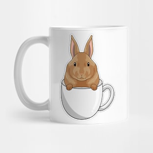 Rabbit with Cup of Coffee Mug